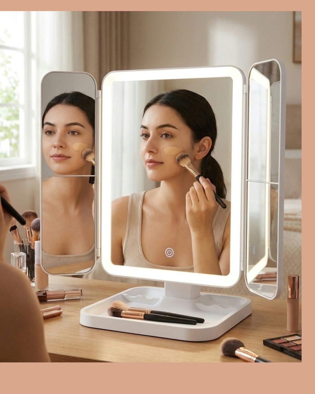 Espejo De Maquillaje 3 Luz