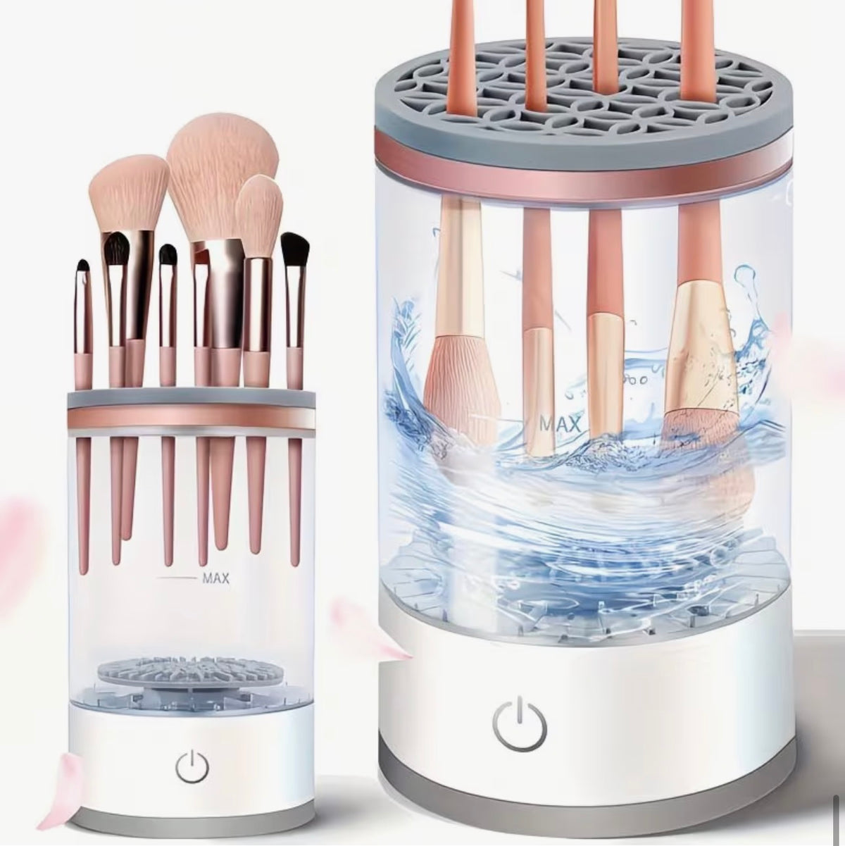Limpiador Eléctrica de brochas de maquillaje USB— Limpieza Profunda en Segundos