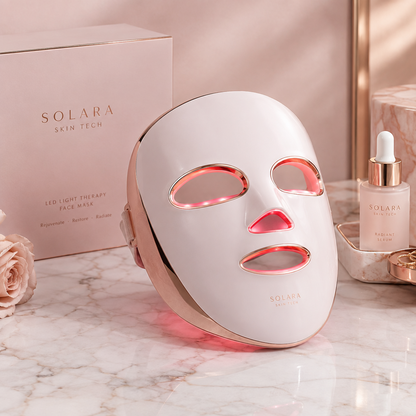 Máscara Facial LED de Fototerapia — Rejuvenece y Aclara tu Piel en Casa