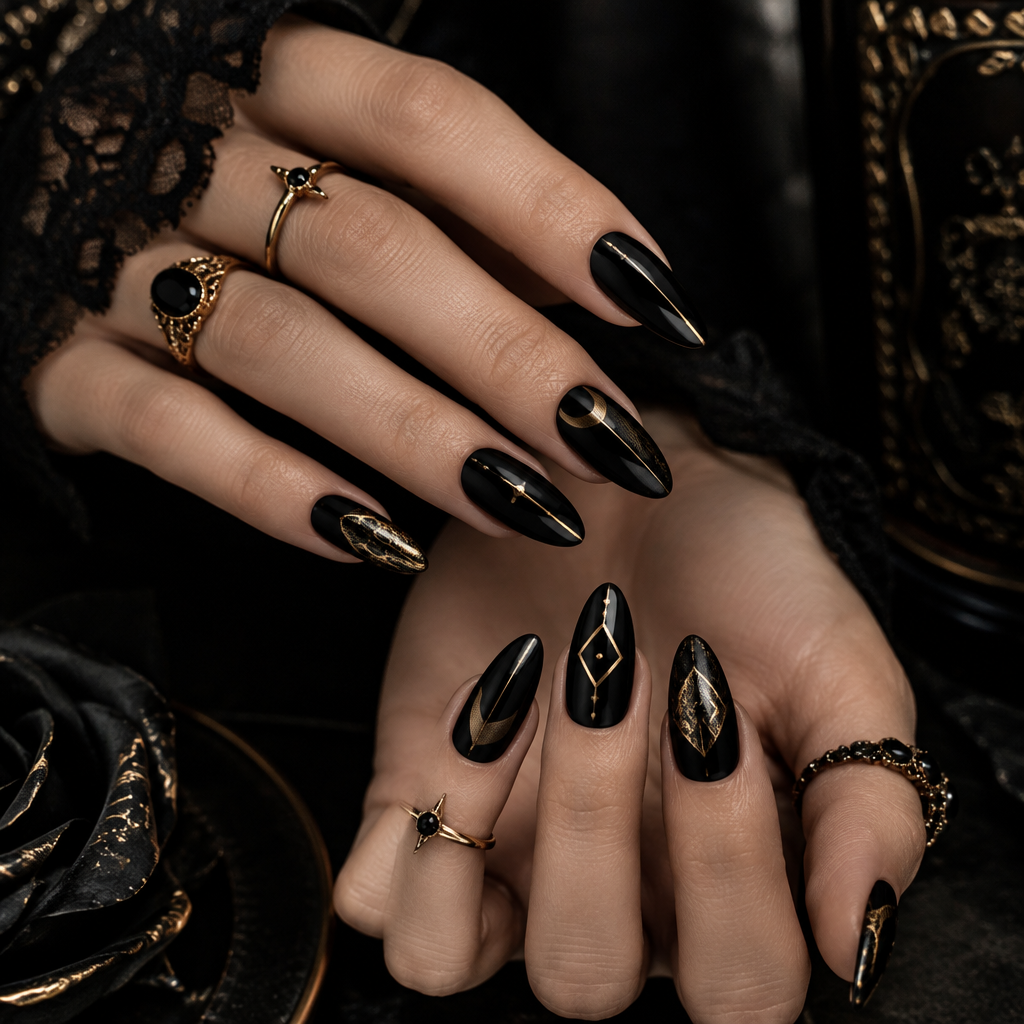 Nail Art Negro Tendencia